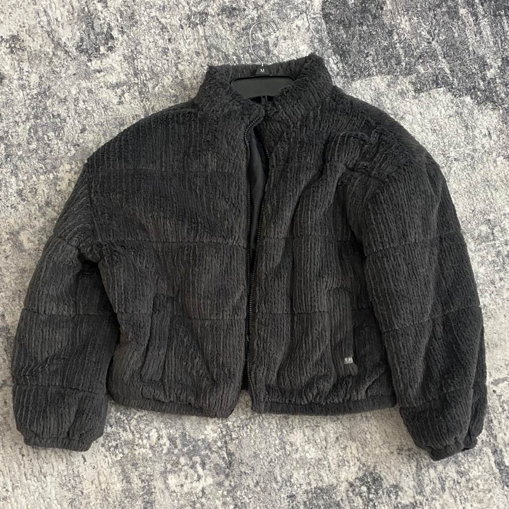 Black Textured Jacket